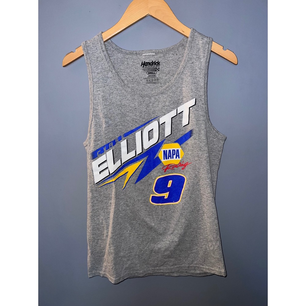 Hendrick Motorsports Chase Elliott 9 NAPA Racing Gray Tank Top Small NASCAR